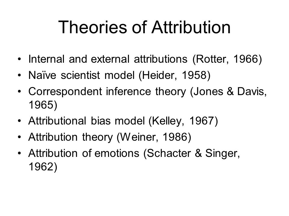 write an essay on kellys theory of attribution